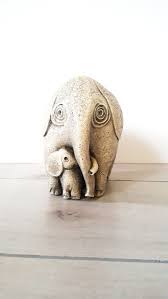 Elephant And Calf Figurine Statue Vintage Home Decor Etsy Elephant Home Decor Vintage House Baby Nursery Decor