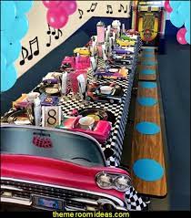 Twist the night away at a 50's party with the help of our large selection of cheap 50's party decorations. Decorating Theme Bedrooms Maries Manor 50s Party Ideas 50s Party Decorations 1950s Theme Party 1950 S Rock And Roll Themed Party Supplies 50s Rock And Roll Theme Party