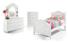 Madelyn Youth Twin Platinum Bedroom Set Bob S Discount Furniture Bedroom Set White Bedroom Set Furniture