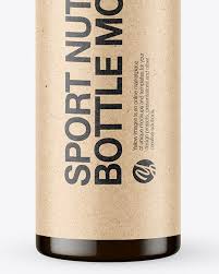 May be used for various cosmetic and pharmaceutic. 25ml Amber Sport Nutrition Bottle Mockup In Bottle Mockups On Yellow Images Object Mockups