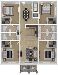 Gallery Decoration 4 Bedroom Apartments Luxury Four Bedroom Ccu Conway Student Housing Close To Campus Hacer Planos De Casas Diseno Casas Modernas Diseno Casas Pequenas
