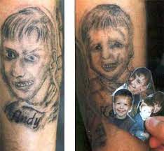 19 Awful Portrait Tattoos Kotu Dovmeler Portre Dovmeleri Resimler