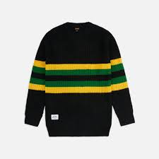 Butter Goods Moor Sweater Men Black Yellow Green Graffitishop