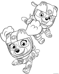Download this adorable dog printable to delight your child. Rubble Paw Patrol Skye Coloring Pages Printable