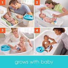 Skip hop's popular moby tub has a mesh sling insert built right in that offers the perfect amount of support for floppy, slippery pro tip: Amazon Com Summer Newborn To Toddler Bath Center And Shower Neutral Bathtub Includes Four Stages That Grow With Your Child Baby