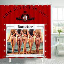 Sexy Beautiful woman Shower Curtain For Bathroom Sexy Women Nude Busty Sexy  Ass Bikini Girls on The Beach Bath Curtain Nude Busty Sexy Shower Curtains  Polyester Fabric Decor With Hooks 69x70Inches :