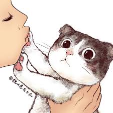 From Zcool Don T Kiss Meaw Double Tap Shop For Cat Lovers Bio Irecommended Club Cats Illustration Cat Illustration Cat Drawing