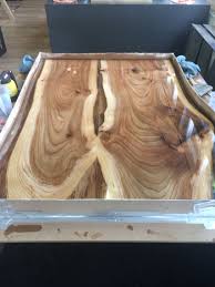 epoxy tafel iepen hout boomstam tafel tafel op maat epoxy