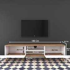 Rani A5 Mdf Tv Unitesi Modern Ayakli Tv Sehpasi Ceviz Beyaz Tv Unitesi Modern Tv