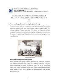 Strategi Perlawanan Bangsa Indonesia Terhadap Penjajahan Bangsa Eropa Sampai Dengan Abad Ke 20 Ba In