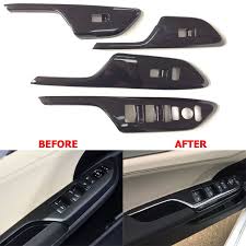 Car Door Armrest Decoration Trim Cover Window Switch Control Panel Auto Interior Accessories For Honda Civic 2016 2017 Honda Civic Honda Civic Car Car Interior Accessories