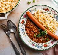 Vegane Linsen mit Spätzle