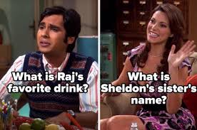 Mar 28, 2019 · answer 20 questions. The Big Bang Theory Season 1 Trivia Quiz