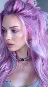 Lavender And Rose Gold Split Dye