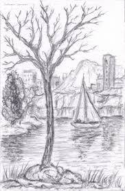 Facil puntillismo paisaje blanco y negro no cualquiera puede hacer dibujos de puntillismo, porque requiere de mucha paciencia y de un buen ojo. Arbol Dibujo A Lapiz Facil