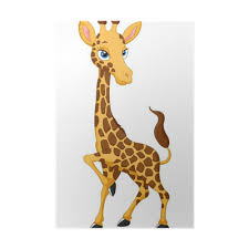 La girafe est un drôle animal,avec son long cou, elle peut voir au dessus des arbres. Poster Dessin Girafe Pixers Nous Vivons Pour Changer