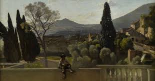 Camille Corot Tivoli Jardins De La Villa D Este 1843 Musee Du Louvre Paris Janvier 2014 Scuola Di Barbizon La Pittura Litografia