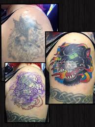 Hi jaguar, monika and tom. Old School Modznrockers Blackpool Rework Jaguar Oldschool Colour Tattoo Coverup Freehand Custom Triangle Tattoo Tattoos Tattoos And Piercings