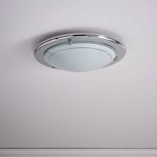 Find great deals on ebay for lights replacement glass. Wilko Chrome Effect Flush Fitting Ceiling Light Wilko