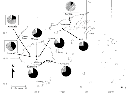 Map Of Fiji Showing The Location Of Dacrydium Study