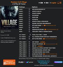 They are acquired by obtaining at least . Resident Evil Village Trainer Fling Trainer Pc Game Cheats And Mods