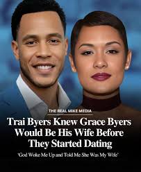Trai Byers dice que sabía que Grace Byers sería su esposa antes de empezar  a salir y ahora están celebrando 8 años de matrimonio ✊🏾🙏🏾