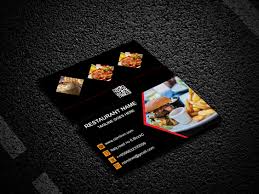 Restaurant Business Card Design Graphic Design Restaurant Business Design Restaurant Business Card Adobe Restaurant Business Cards Cards Business Cards