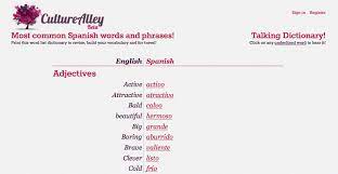 Talking Dictionary Spanish Mandarin And Hindi Most Common Spanish Words Talking Dictionary Common Spanish Words