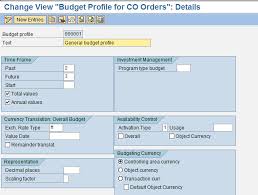 Create Budget Profile And Activate Availability Control Sap Blogs