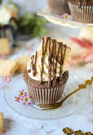 Chocolate Covered Custard Cream Cupcakes