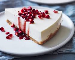Greek Yogurt Cheesecake With Pomegranate Syrup Recipe In 2019 Pomegranate Syrup Recipes Cheesecake Recipes Greek Yogurt Cheesecake