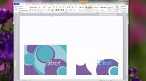 Visit this link to download a burris computer forms template, for versions. Microsoft Word Card Template Creating Personal Invitations Using Microsoft Word 2010 Birthday Card Template Invitation Card Birthday Make Birthday Invitations