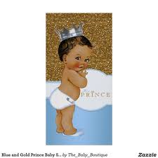 Blue And Gold Prince Baby Shower Poster Zazzle Com Baby Shower Invitations For Boys Baby Shower Baby Boy Shower