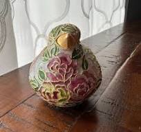 Vintage Cloissoné Enamel Bird Figurine, Cloissoné, Vintage ...