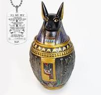 Amazon.com: 1st Heaven Egyptian-Style Resin Pet Urn for Dogs and Cats Ashes  - Anubis, Medium to Large, Handcrafted Artifact, 13.53 oz, Home Decor : ...