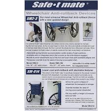 Safe T Mate Wheelchair Anti Rollback Device Helps Caregivers Increase Wheelchair Safety Prevent Falls