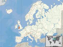 Physical location map of wales united kingdom map | england, scotland, northern ireland, wales. Europe Map Wales World Map