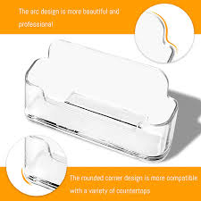 Allow your business and brand to stand out with plastic cards. Buy 8 Pack Acrylic Business Card Holder For Desk Dmfly Plastic Business Card Display Clear Business Card Stand Desktop Business Card Holders For Exhibition Home Office Fits 30 50 Business Cards