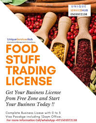 Food Stuff Trade License Your Food Stuff Trading Business Is Few Clicks Away Get Your Trade License From Ajman Free Zone In On Dubai Business Banking Offshore