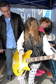 John Lennon Educational Tour Bus visits R. Roger Rowe School