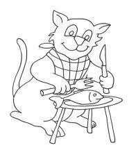 Die tiere — free animals practicepages this was the second set of worksheets i we spent time listening/watching the online youtube story called the vier freunde , the four friends. Cat Eating Clipart Black And White Novocom Top