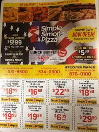 Check Your Mail For Saving Coupons Simple Simons Pizza Bartlesville Facebook