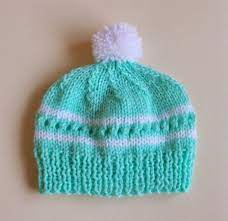 Minty Baby Knit Hat Hat Knitting Patterns Baby Hat Knitting Pattern Baby Hat Patterns