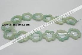 Cfg31 15 5 Inches 30mm Carved Flower Amazonite Gemstone Beads Gemstone Beads Gemstone Beads Wholesale Beads