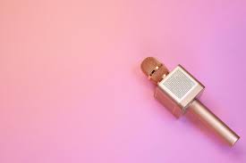Whether you need a retro logo or badge logo, simply enter your business name or industry and the … Gold Karaoke Microphone On Pink Background Gradient Top View Stock Photo Adobe Stock
