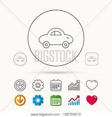 Baby Car Icon Vector Photo Free Trial Bigstock