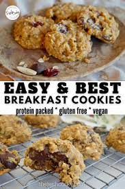 Easy Healthy Gluten Free Breakfast Cookies The Fresh Cooky Recipe In 2021 Gluten Free Recipes For Breakfast Breakfast Cookies Delicious Breakfast Recipes