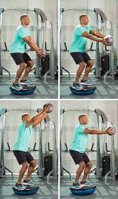 5 Core Exercises To Improve Balance Bosu Ball Workout Core Workout Bosu Workout