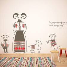 Http Www Caiverzipepereti Com Home Capra Cu Trei Iezi Home Decor Decals Wall Deco Kids