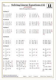 Solving Equations Worksheets Cazoom Maths Worksheets Algebra Worksheets Solving Linear Equations Equations